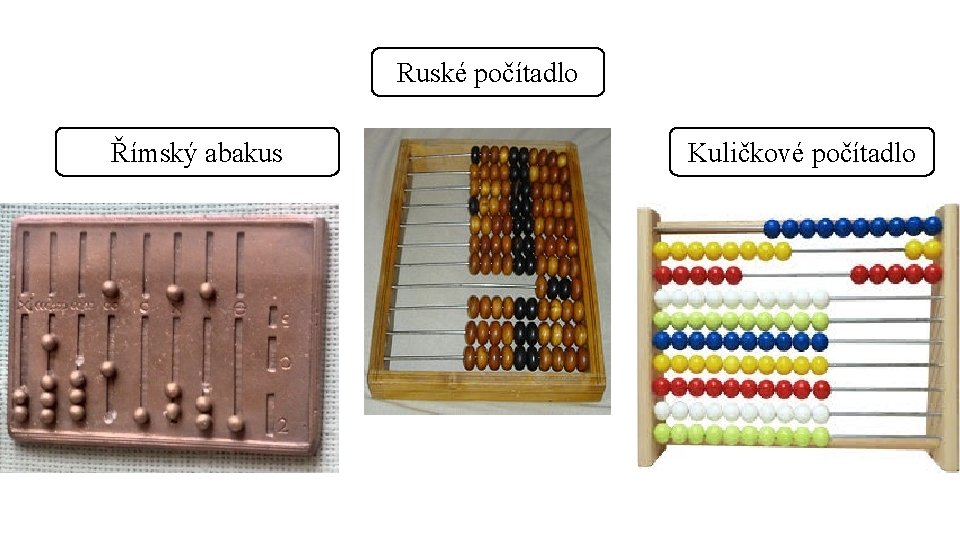 Ruské počítadlo Římský abakus Kuličkové počítadlo 