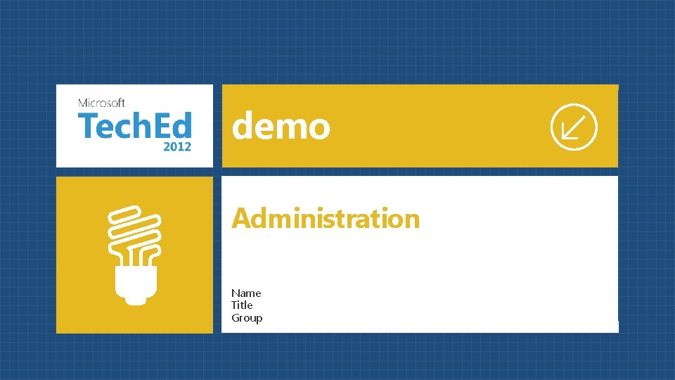 demo Administration Name Title Group 