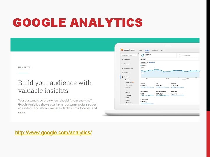 GOOGLE ANALYTICS http: //www. google. com/analytics/ 