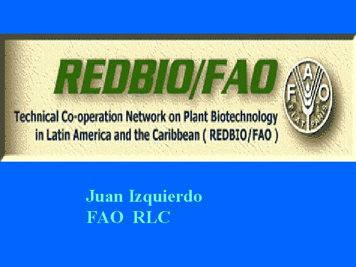 Juan Izquierdo FAO RLC 