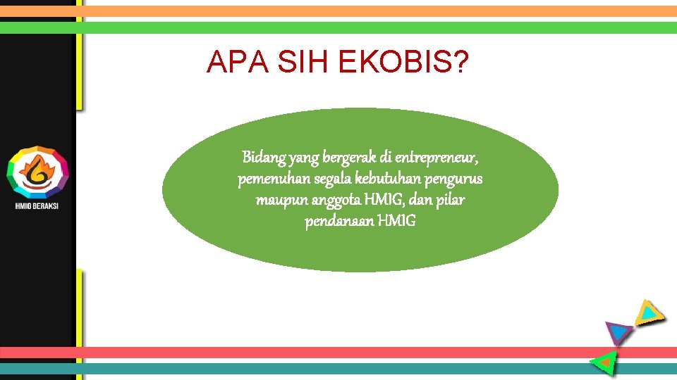 APA SIH EKOBIS? Bidang yang bergerak di entrepreneur, pemenuhan segala kebutuhan pengurus maupun anggota