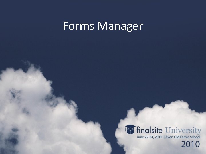 Forms Manager 