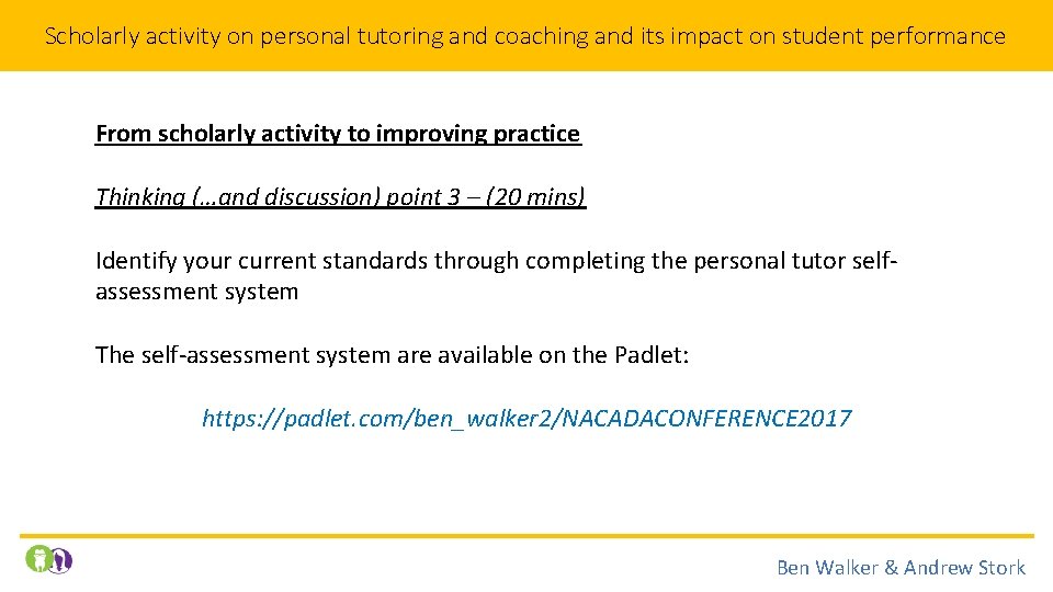 Scholarly activity on personal tutoring and coaching and its impact on student performance From