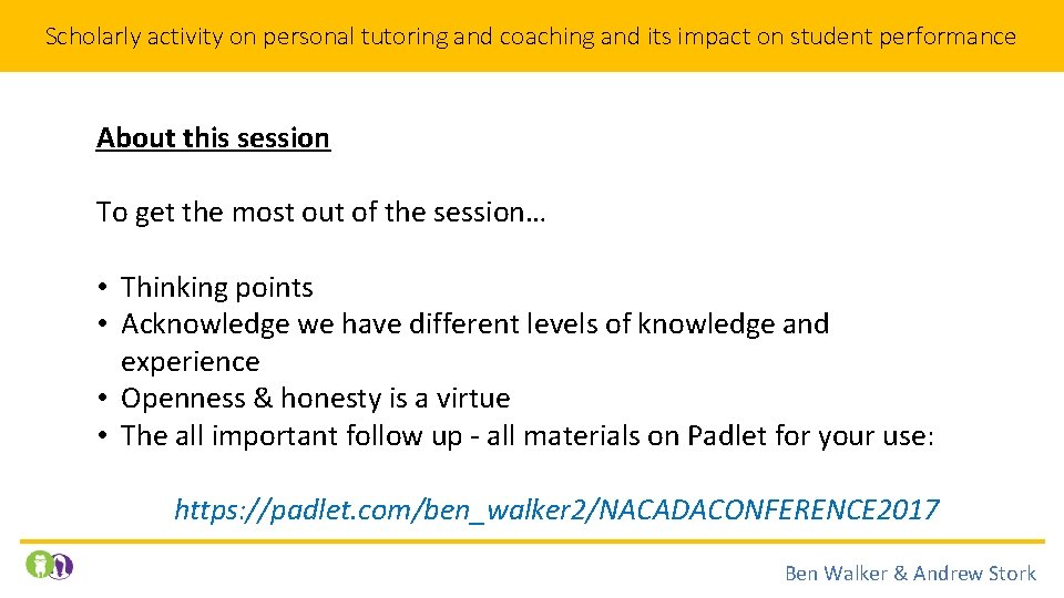 Scholarly activity on personal tutoring and coaching and its impact on student performance About