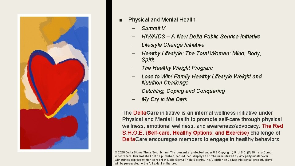 ■ Physical and Mental Health – – Summit V – – The Healthy Weight