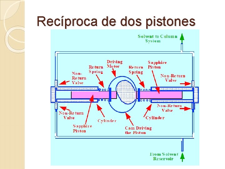 Recíproca de dos pistones 