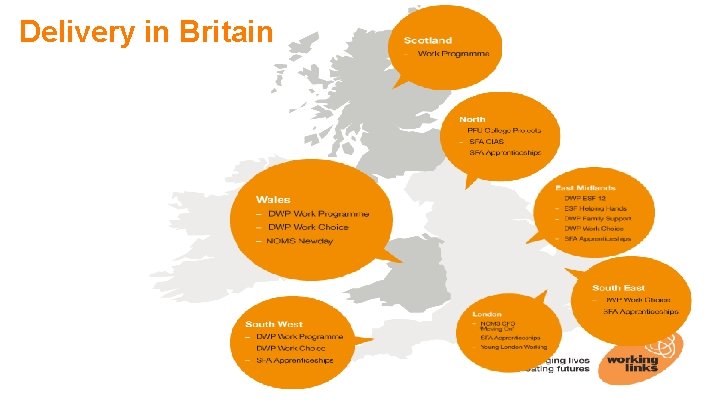 Delivery in Britain Delivery in Britain
