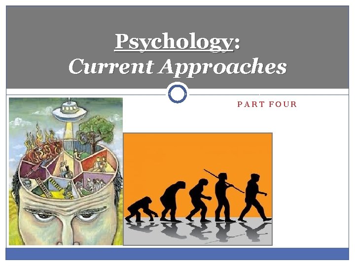 Psychology: Current Approaches PART FOUR 