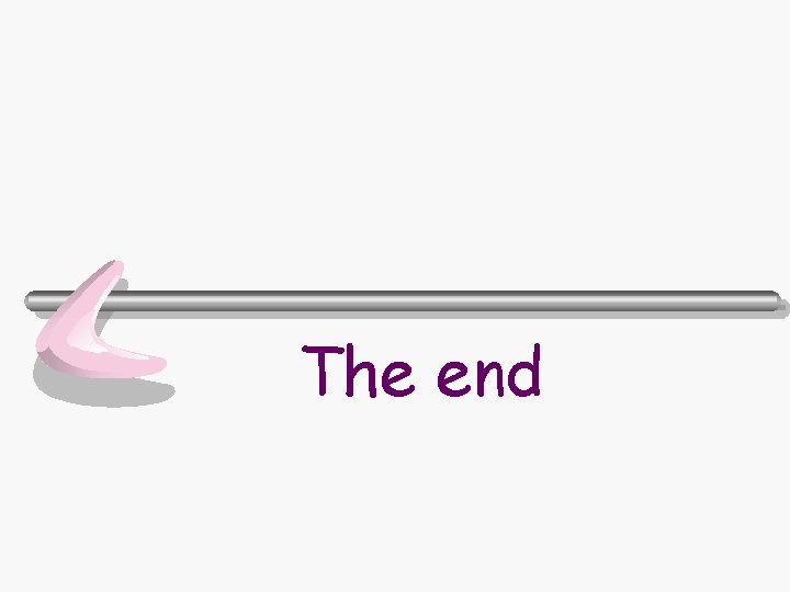 The end 