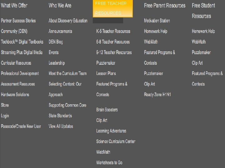 FREE TEACHER RESOURCES 