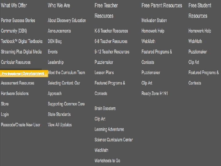 Professional Development 