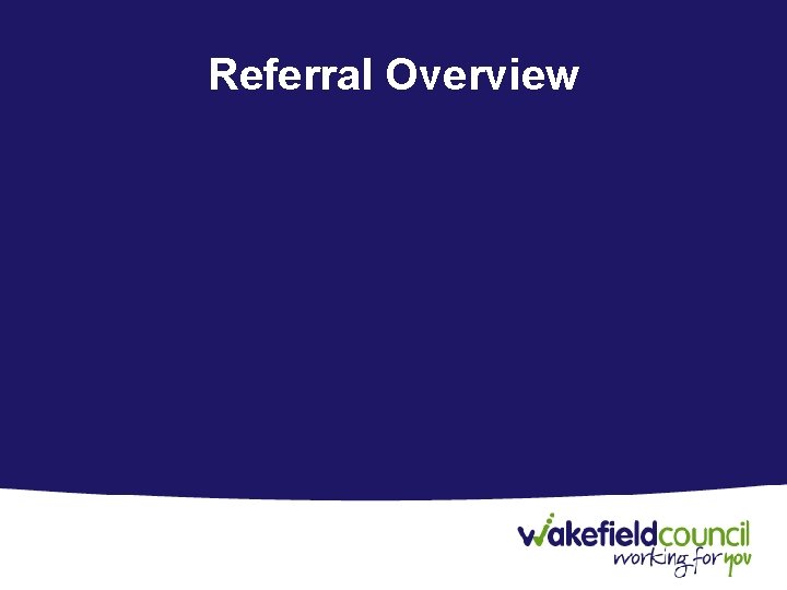 Referral Overview Referral Overview