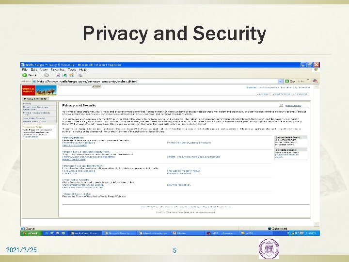 Privacy and Security 2021/2/25 5 