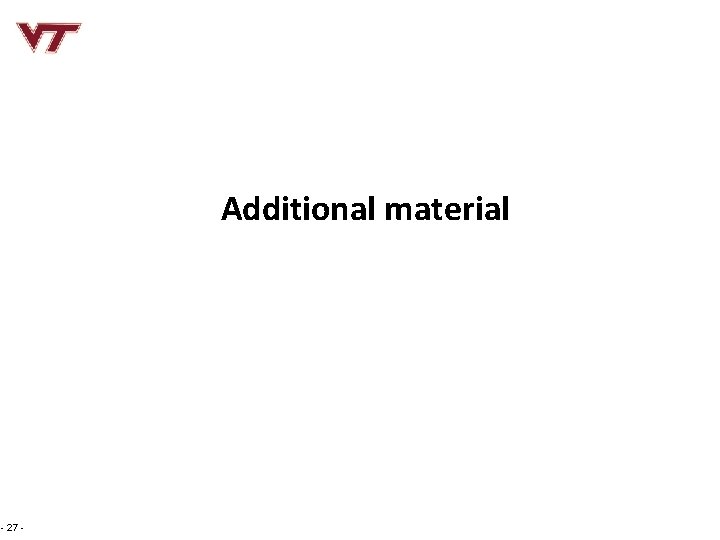 Additional material - 27 - 