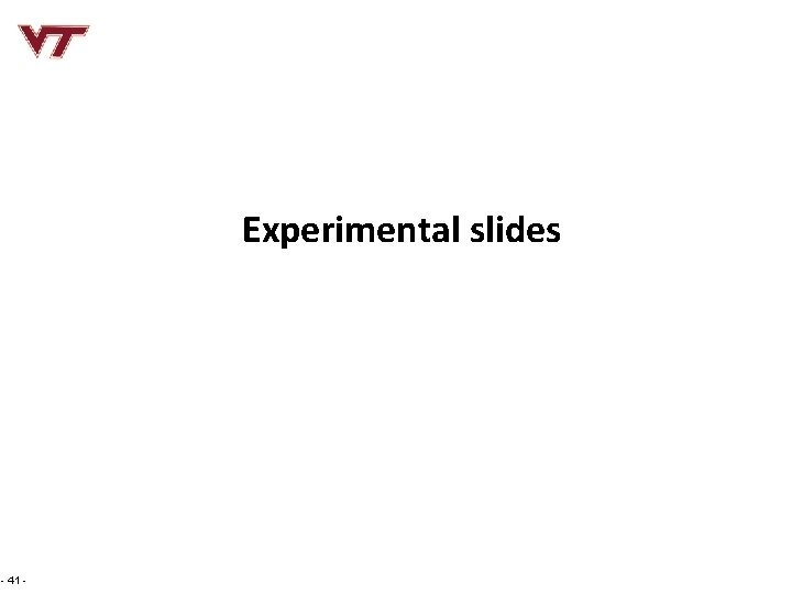 Experimental slides - 41 - 