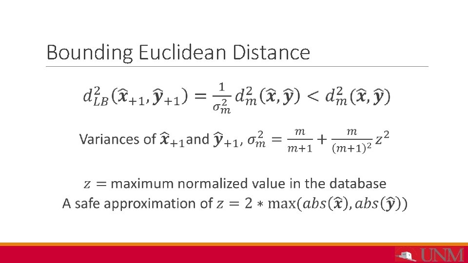 Bounding Euclidean Distance 