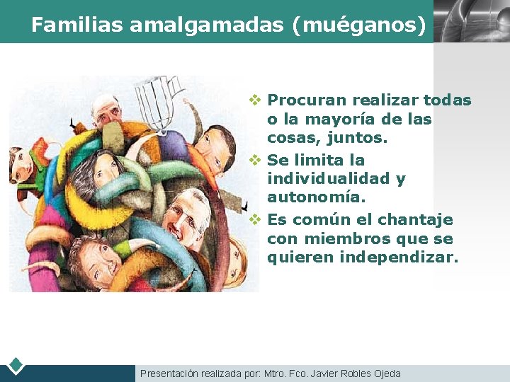 Familias amalgamadas (muéganos) LOGO v Procuran realizar todas o la mayoría de las cosas,