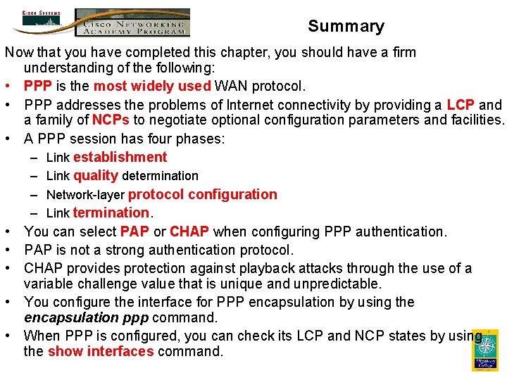 Summary Now that you have completed this chapter, you should have a firm understanding