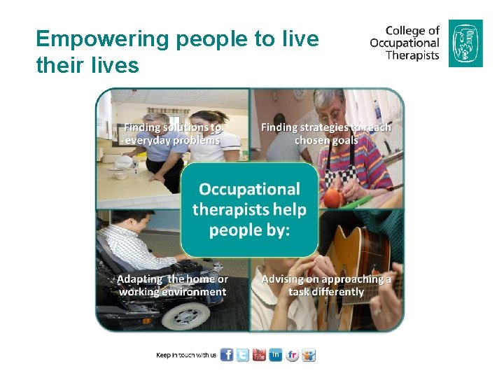 Empowering people to live their lives 