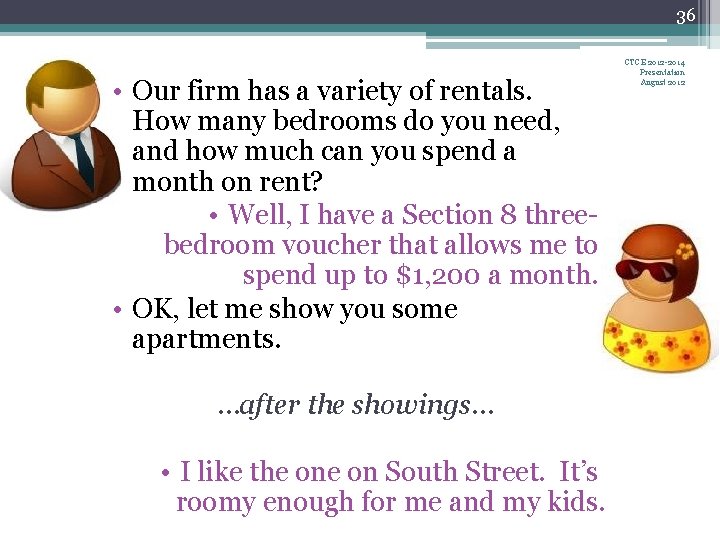 36 • Our firm has a variety of rentals. How many bedrooms do you