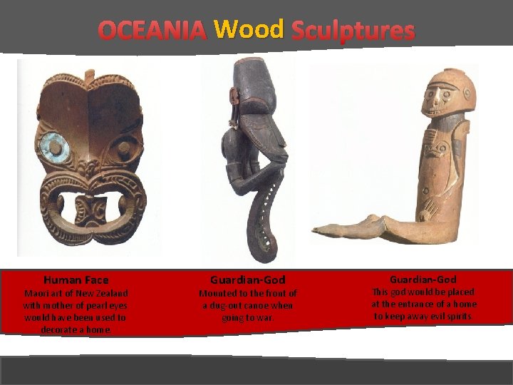 OCEANIA Wood Sculptures Human Face Maori art of New Zealand with mother of pearl