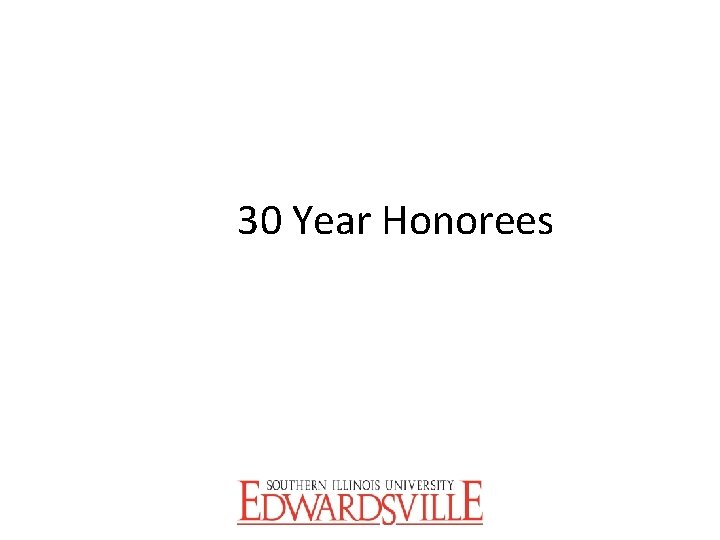 30 Year Honorees 