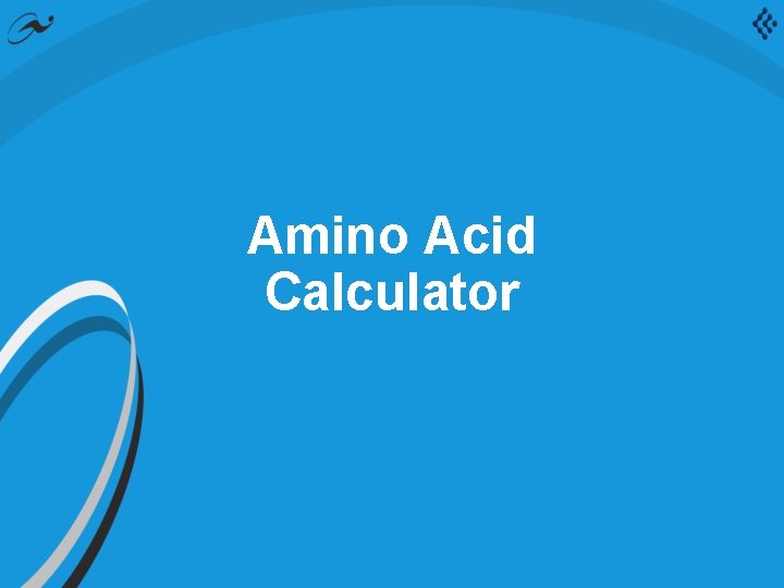 Amino Acid Calculator 