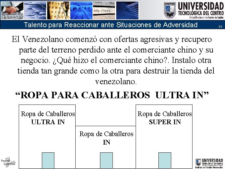 Talento para Reaccionar ante Situaciones de Adversidad El Venezolano comenzó con ofertas agresivas y