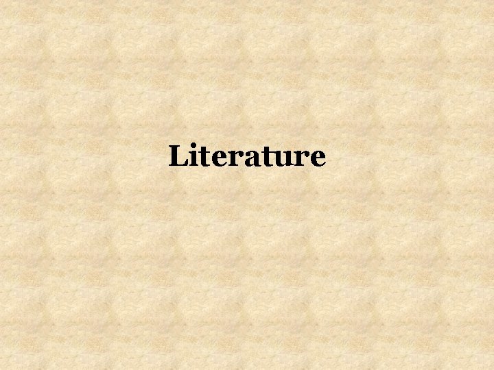 Literature Literature