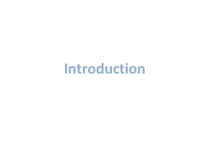 Introduction 