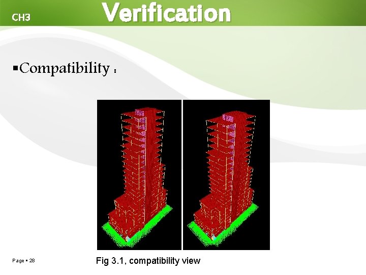 CH 3 Verification Compatibility : Page 28 Fig 3. 1, compatibility view 