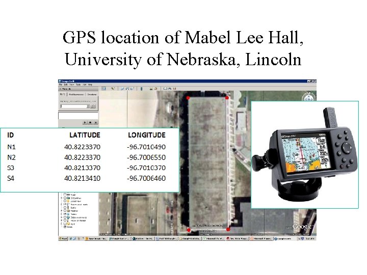 GPS location of Mabel Lee Hall, University of Nebraska, Lincoln 