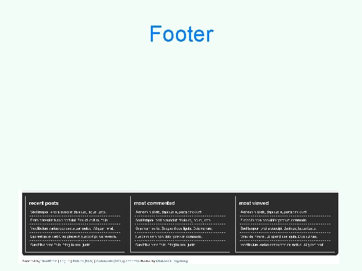 Footer 