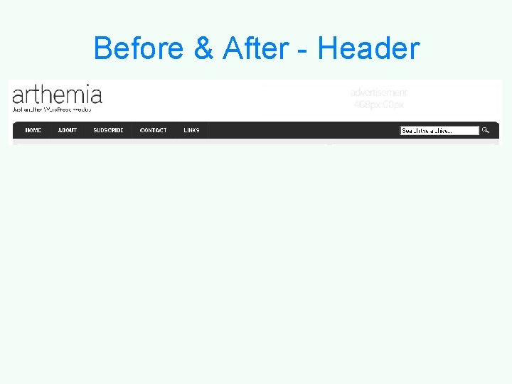 Before & After - Header 