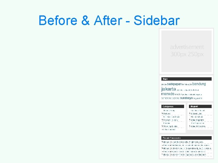 Before & After - Sidebar 