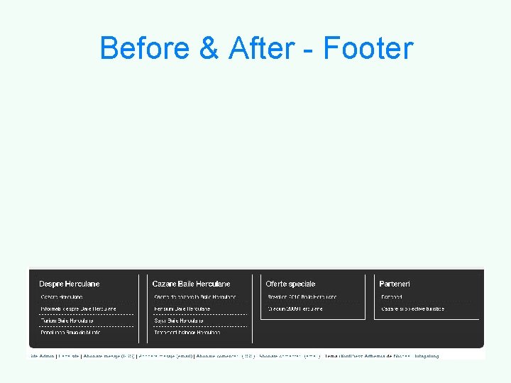 Before & After - Footer 