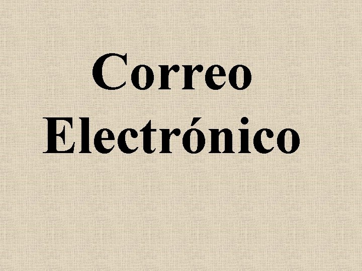 Correo Electrónico 