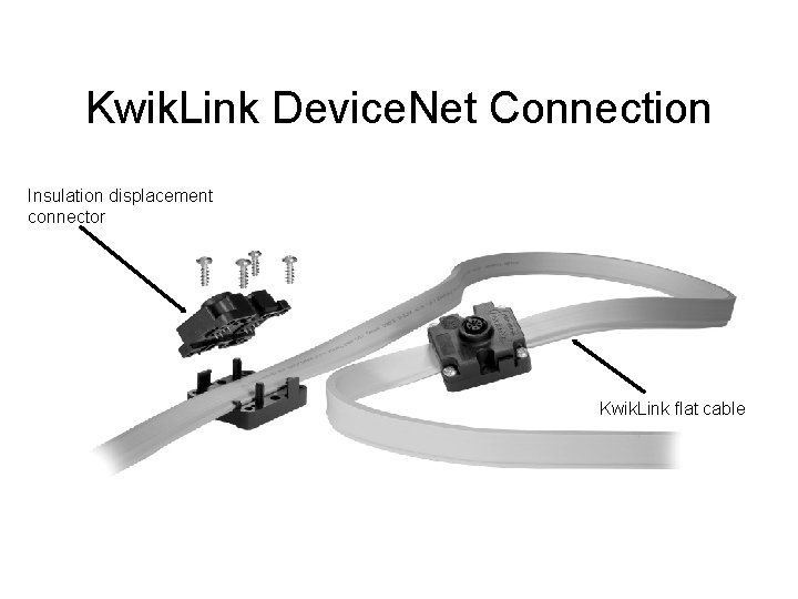 Kwik. Link Device. Net Connection Insulation displacement connector Kwik. Link flat cable 