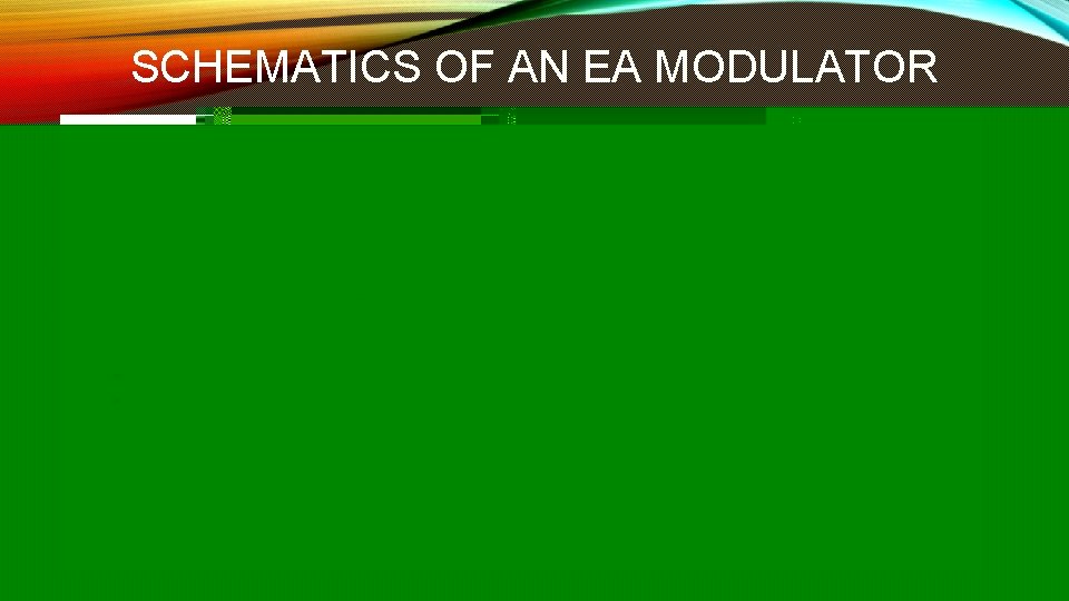 SCHEMATICS OF AN EA MODULATOR External electric field effects the attenuation coefficient 