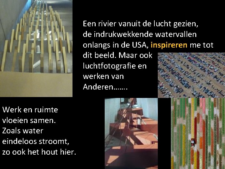 Een rivier vanuit de lucht gezien, de indrukwekkende watervallen onlangs in de USA, inspireren