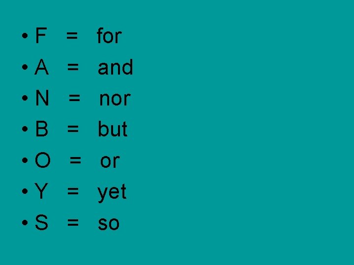  • F • A • N • B • O • Y •