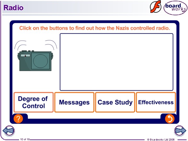 Radio 10 of 18 © Boardworks Ltd 2006 