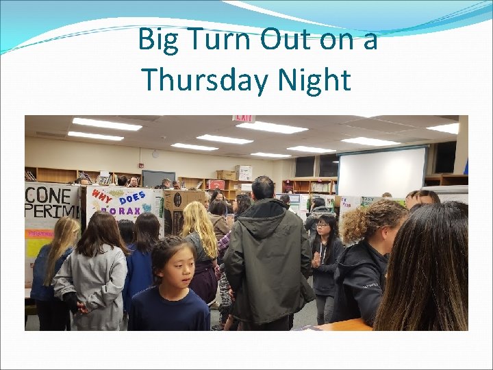 Big Turn Out on a Thursday Night 