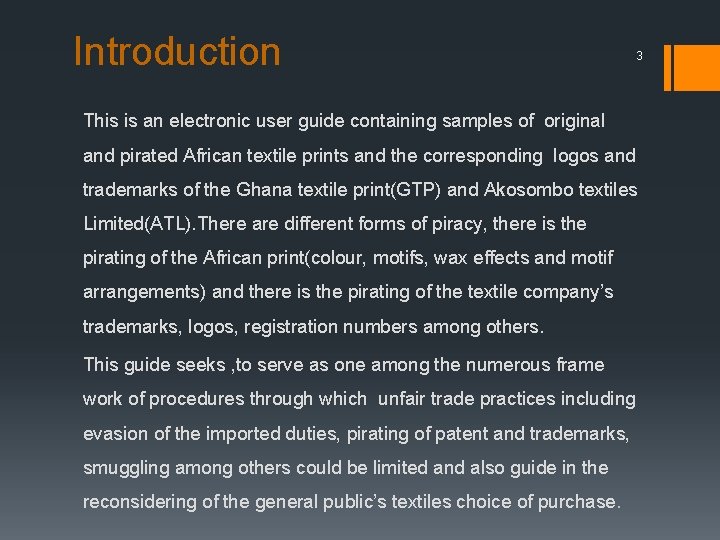 Introduction 3 This is an electronic user guide containing samples of original and pirated