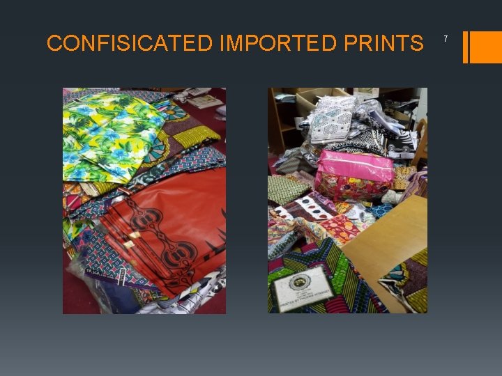 CONFISICATED IMPORTED PRINTS 7 