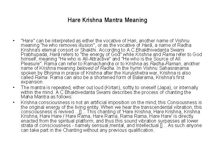 Hare Krishna Mantra Meaning • • • "Hare" can be interpreted as either the