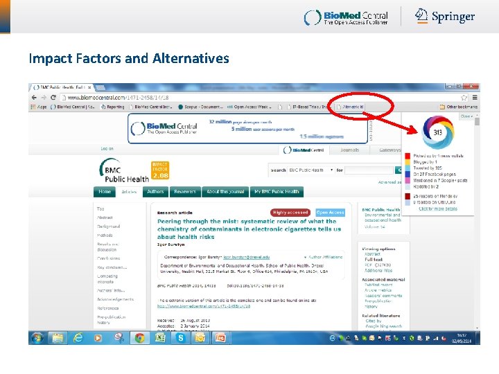 Impact Factors and Alternatives 