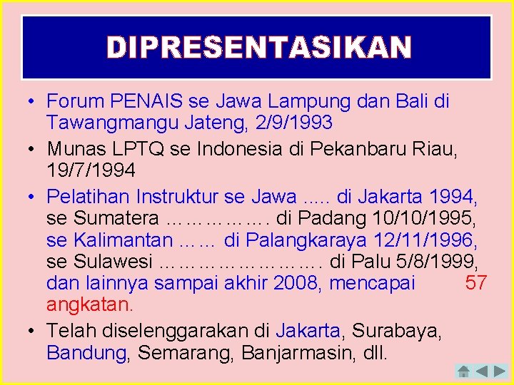  • Forum PENAIS se Jawa Lampung dan Bali di Tawangmangu Jateng, 2/9/1993 •