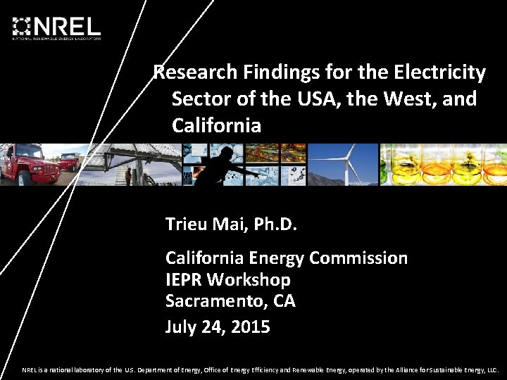 Research Findings for the Electricity Sector of the USA, the West, and California Trieu