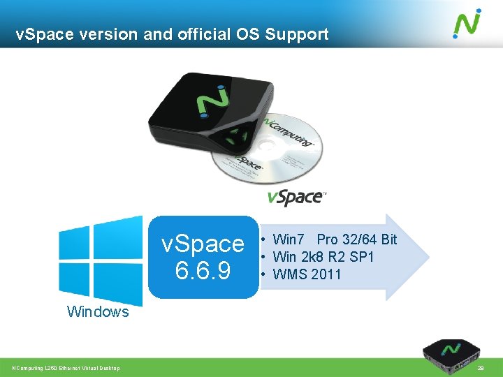 v. Space version and official OS Support v. Space 6. 6. 9 • Win